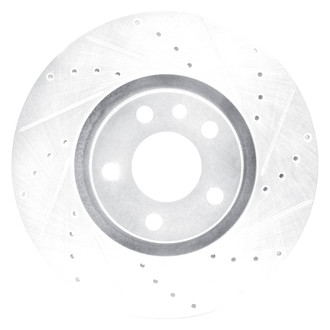 DFC® - Premium Drilled and Slotted Front Passenger Side Brake Rotor