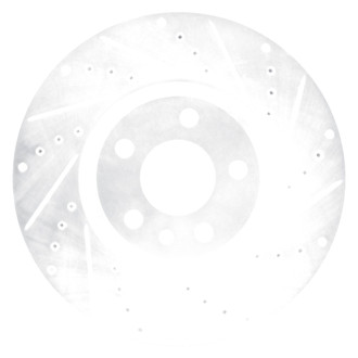 DFC® - Premium Drilled and Slotted Front Passenger Side Brake Rotor