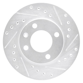 DFC® - Premium Drilled and Slotted Front Passenger Side Brake Rotor