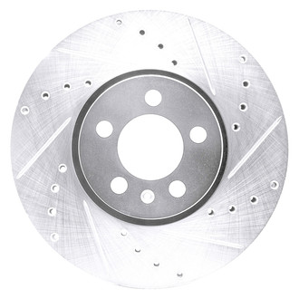 DFC® - Premium Drilled and Slotted Front Passenger Side Brake Rotor