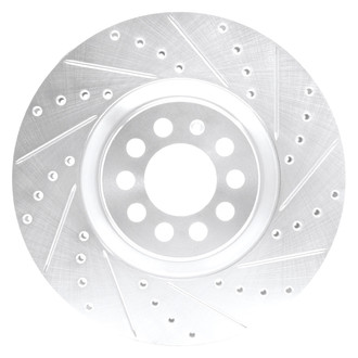 DFC® - Premium Drilled and Slotted Front Passenger Side Brake Rotor