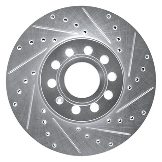 DFC® - Premium Drilled and Slotted Front Passenger Side Brake Rotor