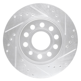 DFC® - Premium Drilled and Slotted Front Passenger Side Brake Rotor