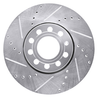 DFC® - Premium Drilled and Slotted Front Driver Side Brake Rotor