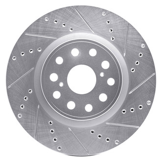 DFC® - Premium Drilled and Slotted Front Passenger Side Brake Rotor