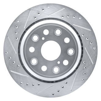 DFC® - Premium Drilled and Slotted Rear Driver Side Brake Rotor