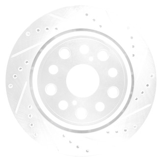 DFC® - Premium Drilled and Slotted Rear Passenger Side Brake Rotor