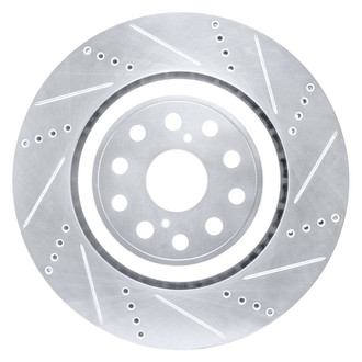 DFC® - Premium Drilled and Slotted Front Brake Rotor
