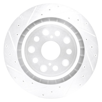 DFC® - Premium Drilled and Slotted Rear Driver Side Brake Rotor