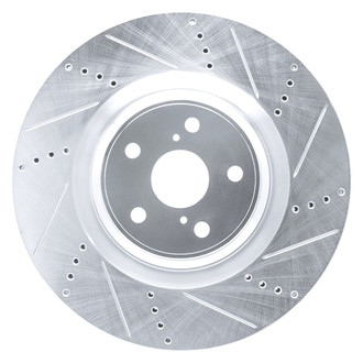 DFC® - Premium Drilled and Slotted Front Passenger Side Brake Rotor