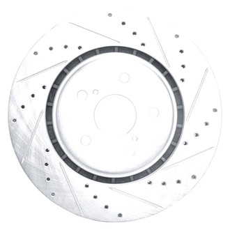 DFC® - Premium Drilled and Slotted Front Passenger Side Brake Rotor