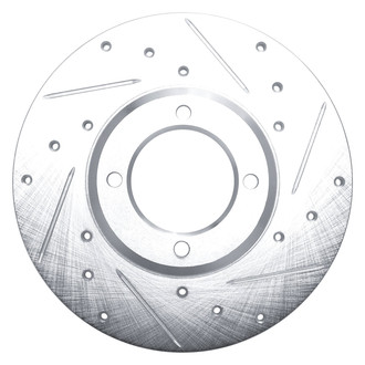 DFC® - Premium Drilled and Slotted Front Passenger Side Brake Rotor