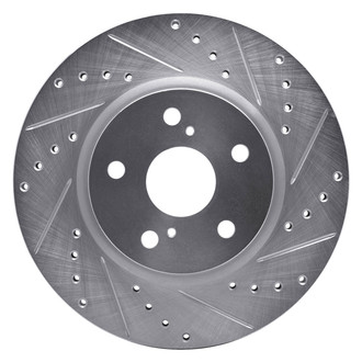 DFC® - Premium Drilled and Slotted Front Passenger Side Brake Rotor