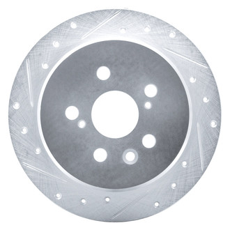 DFC® - Premium Drilled and Slotted Rear Driver Side Brake Rotor
