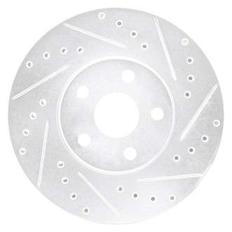 DFC® - Premium Drilled and Slotted Front Passenger Side Brake Rotor