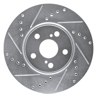 DFC® - Premium Drilled and Slotted Front Driver Side Brake Rotor