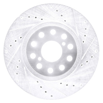 DFC® - Premium Drilled and Slotted Front Passenger Side Brake Rotor