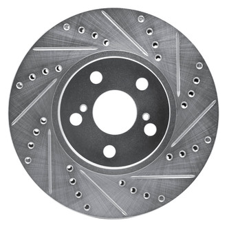 DFC® - Premium Drilled and Slotted Front Passenger Side Brake Rotor