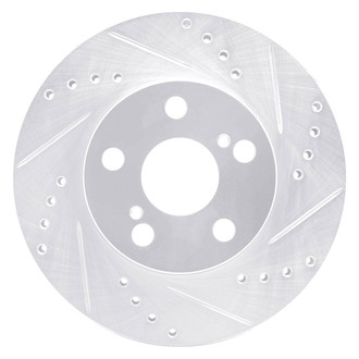 DFC® - Premium Drilled and Slotted Front Passenger Side Brake Rotor