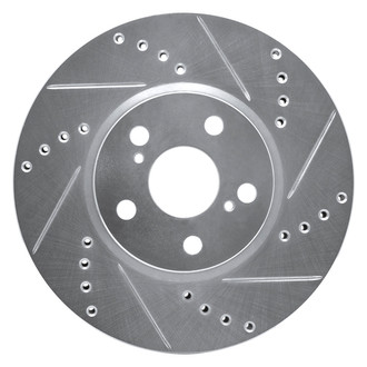 DFC® - Premium Drilled and Slotted Front Passenger Side Brake Rotor