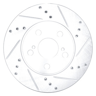 DFC® - Premium Drilled and Slotted Front Passenger Side Brake Rotor