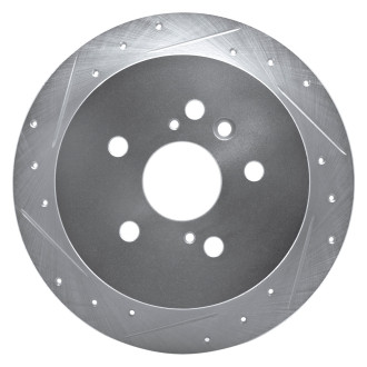 Dynamic Friction Company® 631-76130L - Premium Drilled and Slotted