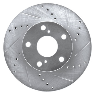 DFC® - Premium Drilled and Slotted Front Passenger Side Brake Rotor