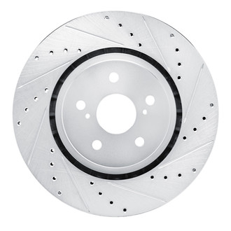DFC® - Premium Drilled and Slotted Front Passenger Side Brake Rotor