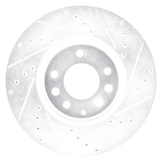 DFC® - Premium Drilled and Slotted Front Passenger Side Brake Rotor