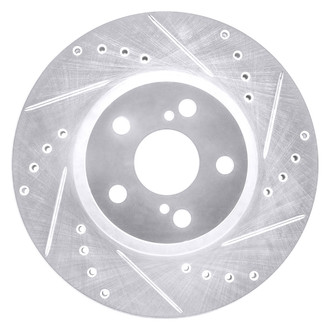 DFC® - Premium Drilled and Slotted Front Passenger Side Brake Rotor
