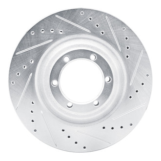 DFC® - Premium Drilled and Slotted Front Passenger Side Brake Rotor