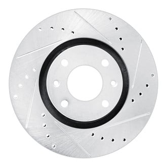 DFC® - Premium Drilled and Slotted Front Passenger Side Brake Rotor