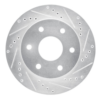DFC® - Premium Drilled and Slotted Front Passenger Side Brake Rotor