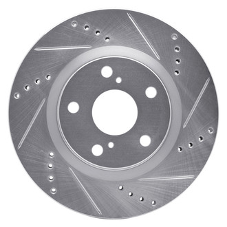 DFC® - Premium Drilled and Slotted Front Passenger Side Brake Rotor