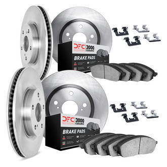 DFC® - Plain Brake Kit with 3000 Series Ceramic Brake Pads