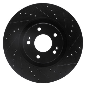 DFC® - Premium Drilled and Slotted Front Passenger Side Brake Rotor