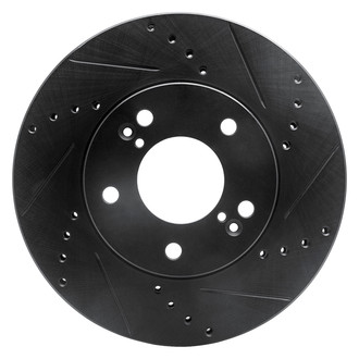 DFC® - Premium Drilled and Slotted Front Passenger Side Brake Rotor