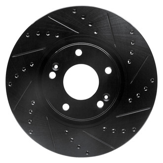 DFC® - Premium Drilled and Slotted Front Passenger Side Brake Rotor