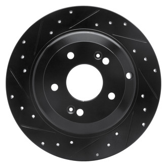 DFC® - Premium Drilled and Slotted Rear Driver Side Brake Rotor