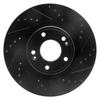 DFC® - Premium Drilled and Slotted Front Passenger Side Brake Rotor