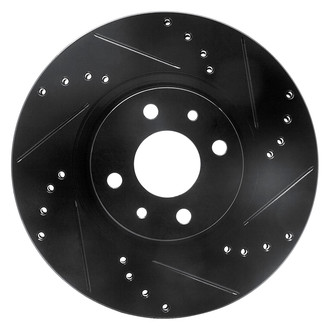 DFC® - Premium Drilled and Slotted Front Passenger Side Brake Rotor