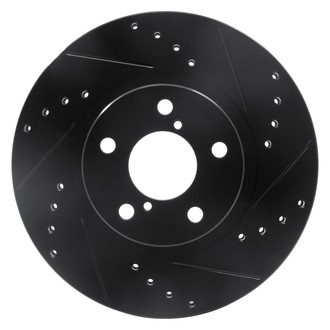 DFC® - Premium Drilled and Slotted Front Passenger Side Brake Rotor