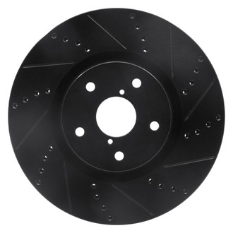 DFC® - Premium Drilled and Slotted Front Passenger Side Brake Rotor
