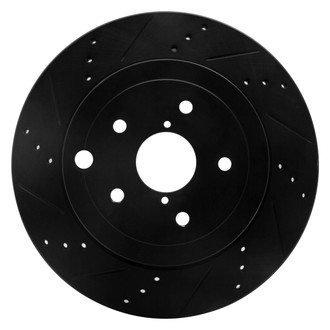 DFC® - Premium Drilled and Slotted Rear Driver Side Brake Rotor