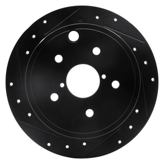 DFC® - Premium Drilled and Slotted Rear Driver Side Brake Rotor