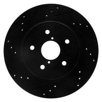 DFC® - Premium Drilled and Slotted Rear Driver Side Brake Rotor