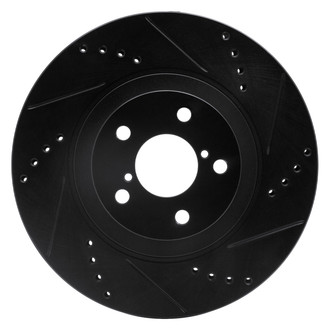 DFC® - Premium Drilled and Slotted Front Passenger Side Brake Rotor