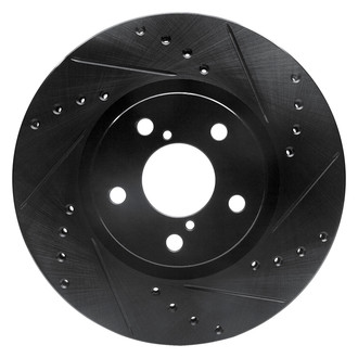 DFC® - Premium Drilled and Slotted Front Passenger Side Brake Rotor