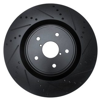 DFC® - Premium Drilled and Slotted Front Passenger Side Brake Rotor