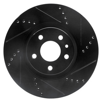 DFC® - Premium Drilled and Slotted Front Passenger Side Brake Rotor